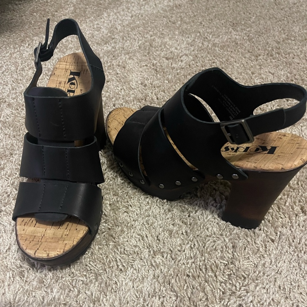 Korks heels never worn